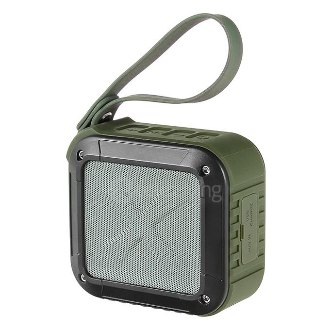 W-KING S7 Portable NFC Wireless Bluetooth 4.0 Speaker with MIC 10 Hours Playtime for Outdoors/Shower - Army Green