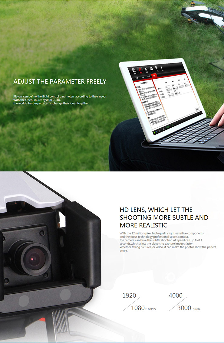 Walkera Furious 320 1080P HD Camera 5.8G RC Quadcopter with DEVO 10 Transmitter OSD RTF