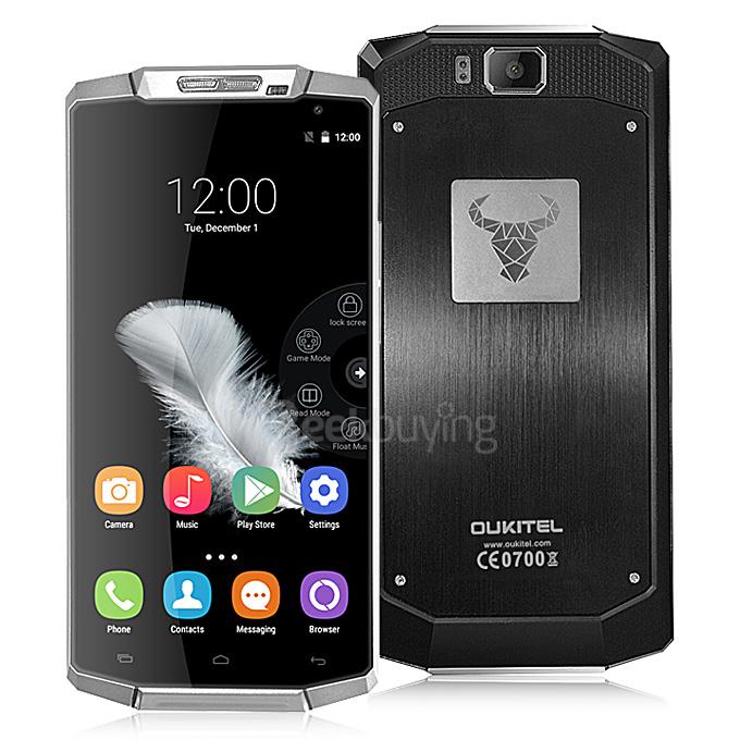 [HK Stock] OUKITEL K10000 5.5inch HD 4G LTE Android 5.1 2GB 16GB Smartphone MTK6735 64bit Quad Core 10000mAh Battery - Black