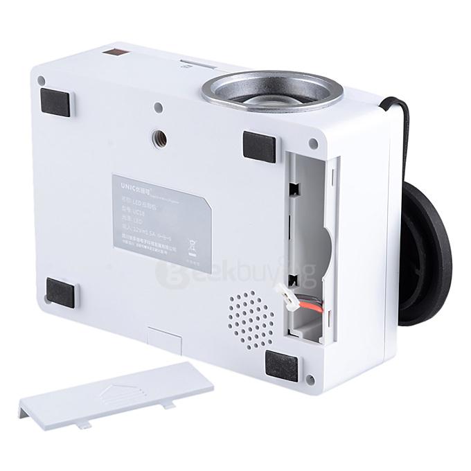 UC18 1080P Portable Mini LED Projector w/ USB / HDMI / AV / TF Slot - White