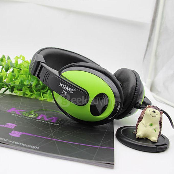 KOMC B2 Headphone USB Headset with Rotable Mic Audio Controller