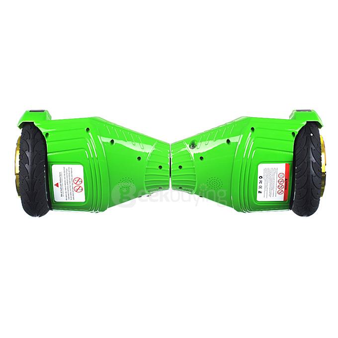 4400MAH Dual Wheels Self Balancing Scooter Electric Drifting Board with LED - Green and Black