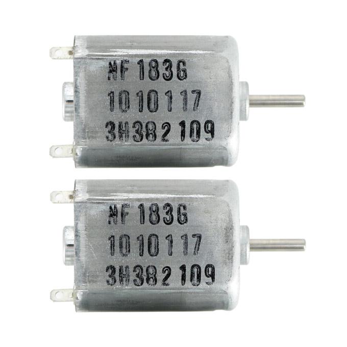 DC 6V-24V High Speed Micro Motor 130-Type Shaft Diameter 2mm 2PCS for Smart Car/Ship Models