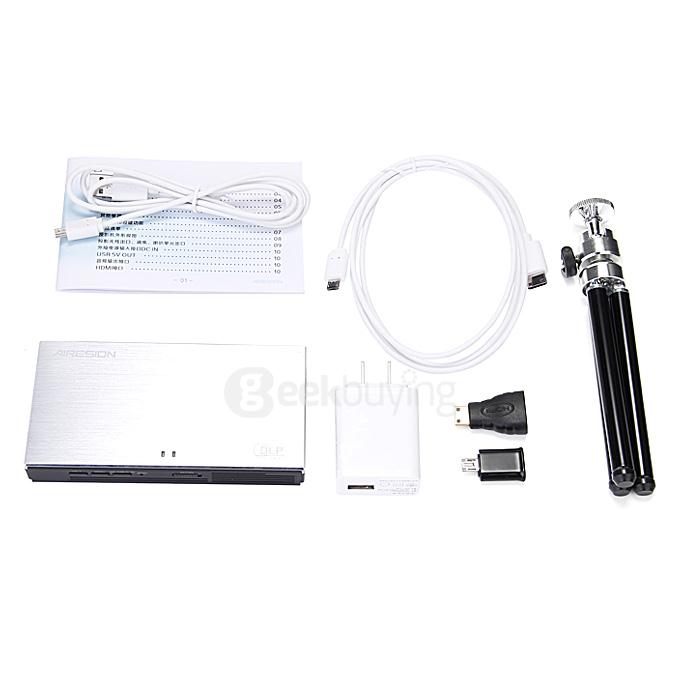 Airesion HDP100 Full Function 50LM 854 x 480 Pixels DLP Projector Home Theater