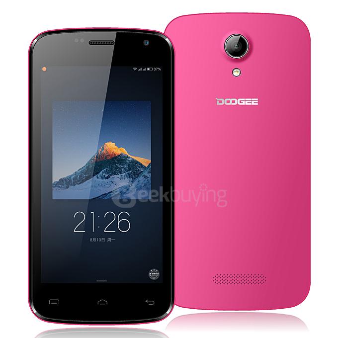 DOOGEE X3 4.5 inch Android 5.1 Smartphone MT6580 Quad Core 1.3GHz 1GB RAM 8GB ROM 3G GPS Dual Cameras - Red