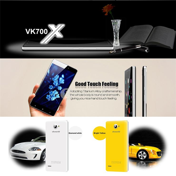 VKWORLD VK700X 5.0inch Android 5.1 3G Smartphone MTK6580 1.5GHz Quad Core 3.0D IPS HD Screen 8.0MP 5.0MP Cameras - Red