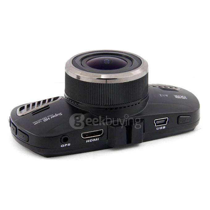 Blackview D201-1 Ambarella A12 Chipset Car DVR Recorder Super HD 1440P H.264 / 170 Degree View Angle / Night Vision Car Camcorder - Black