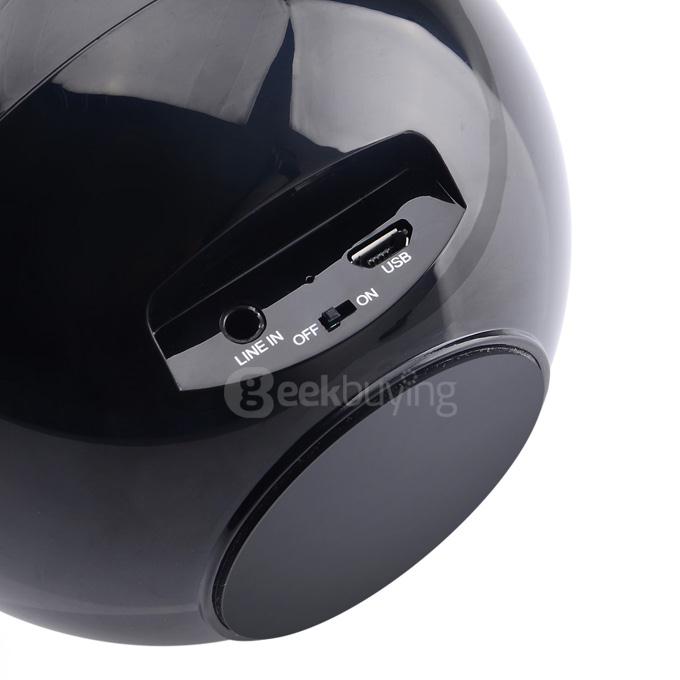 AJ-69 Upgrade Version Waterproof Swan Style Bluetooth Speaker with TF - Black
