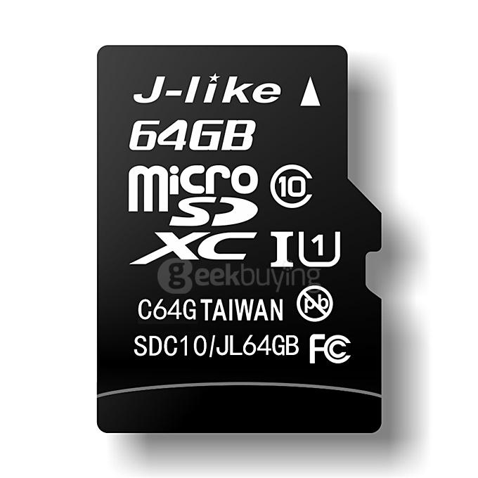 J-Like TF 64GB class10 High Speed Mobile Phone Flash Memory Card