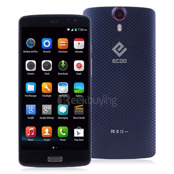 [HK Stock] ECOO E04 Aurora Plus 5.5inch FHD Android 5.1 3GB 16GB Smartphone MT6753 Octa Core 1.3GHz 16MP - Dark Blue