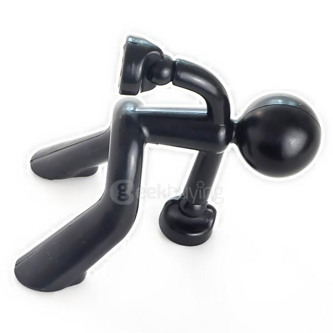 The Magnetic Man Key Holder Key Chain Magnetic Fridge Sticker - Black