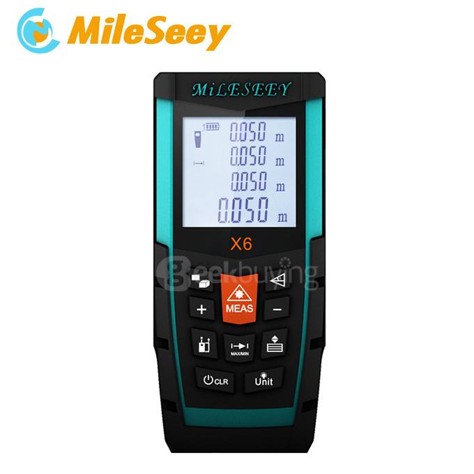 Mileseey X6 70m Handheld Rangefinder Laser Distance Meter Digital Laser Range Finder