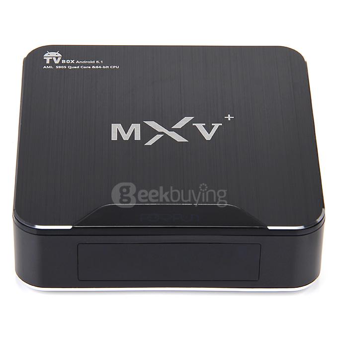 MXV+ Amlogic S905 TV BOX 1G/8G 802.11b/g/n Gigabit LAN Bluetooth4.0 KODI LED HDMI 2060P DLNA 3D