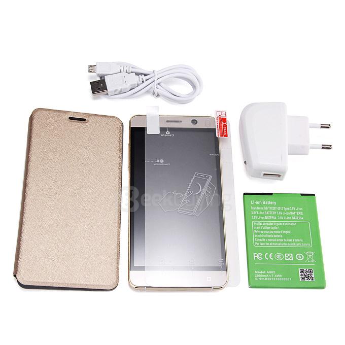 MPIE 4C PRO 5.0inch IPS QHD Android 5.1 MT6580 Quad Core 1.3GHz Smartphone 512MB RAM 4GB ROM 5MP 3G GPS - Golden