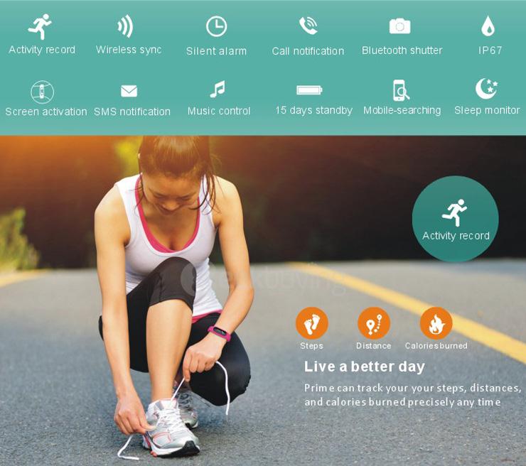 Prime Bluetooth 4.0 Smartband IP67 0.69