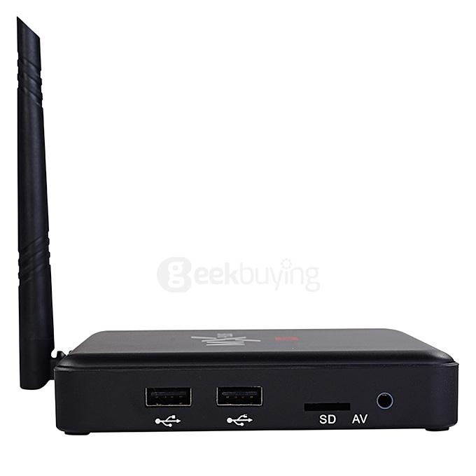 MX PLUS II Amlogic S905 4K TV Box 1G/8G 802.11b/g/n Gigabit LAN Bluetooth KODI DLNA Miracast with  LED Display - Black