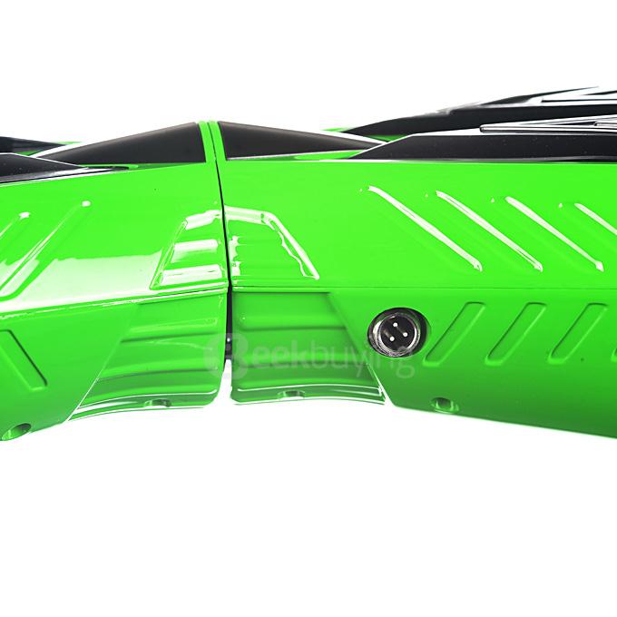 4400MAH Dual Wheels Self Balancing Scooter Electric Drifting Board with LED - Green and Black