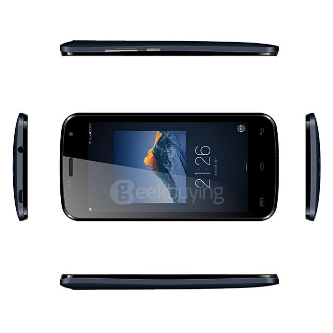[HK Stock] DOOGEE X3 4.5 inch Android 5.1 Smartphone MT6580 Quad Core 1.3GHz 1GB RAM 8GB ROM 3G GPS Dual Cameras - Dark Blue