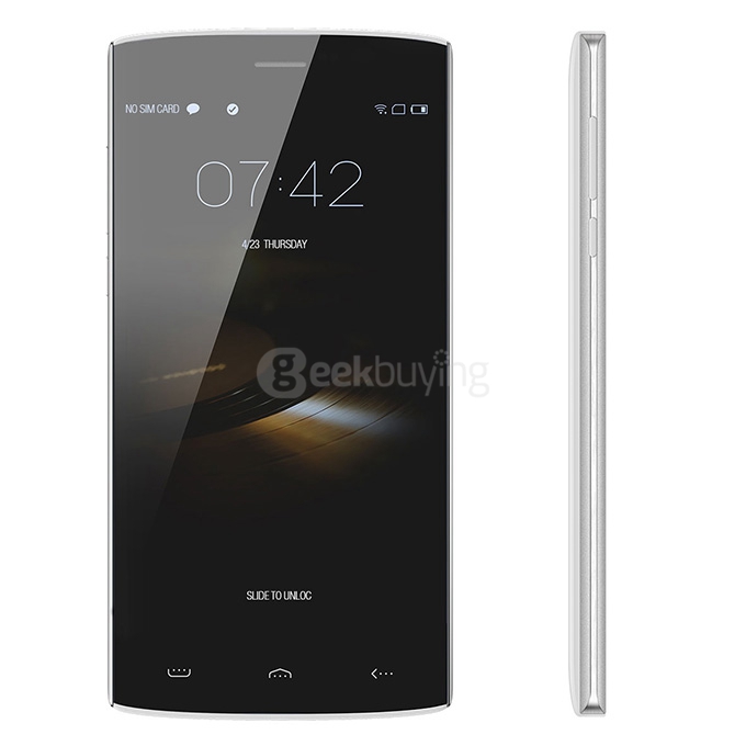 [HK Stock]HOMTOM HT7 5.5inch HD Screen MT6580A Quad Core Smartphone Android 5.1 1GB RAM 8GB ROM 3000mAh Smart Wake - White