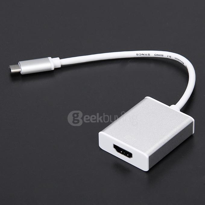 USB 3.1 Type-C to HDMI 1080P HDTV Converter Adapter for Laptop PC