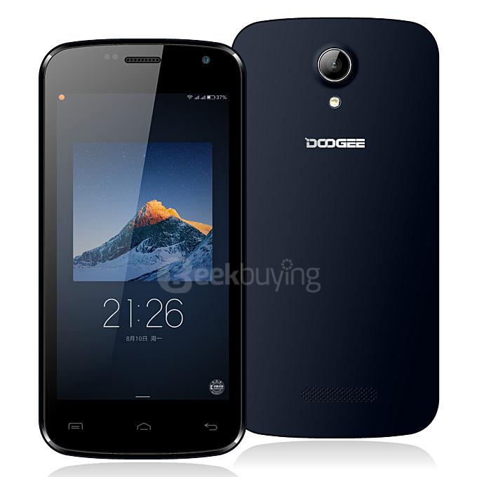[HK Stock] DOOGEE X3 4.5 inch Android 5.1 Smartphone MT6580 Quad Core 1.3GHz 1GB RAM 8GB ROM 3G GPS Dual Cameras - Dark Blue