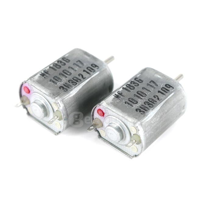 DC 6V-24V High Speed Micro Motor 130-Type Shaft Diameter 2mm 2PCS for Smart Car/Ship Models
