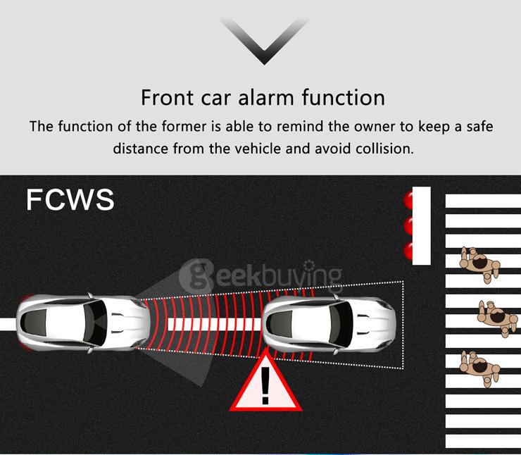 Blackview D201-1 Ambarella A12 Chipset Car DVR Recorder Super HD 1440P H.264 / 170 Degree View Angle / Night Vision Car Camcorder - Black