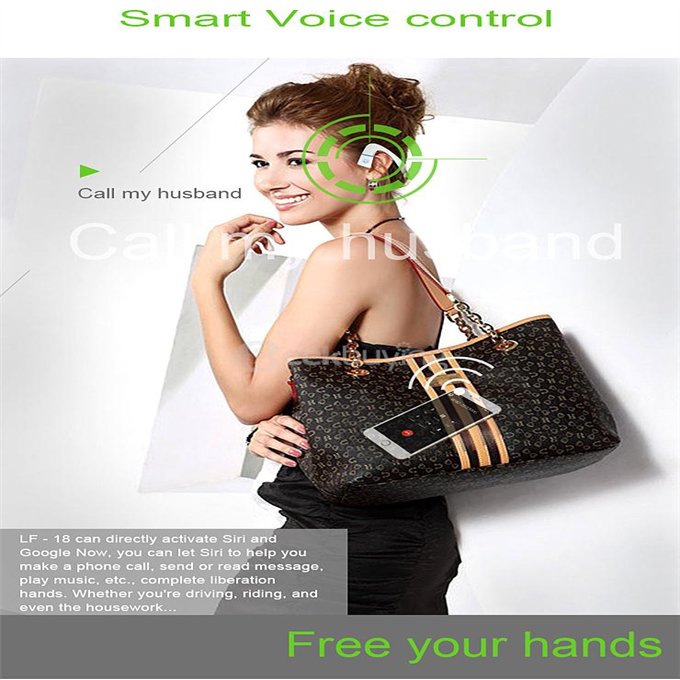 LF-18 NFC Bone Conduction Bluetooth Headset Stereo Headphone Earphone - Black