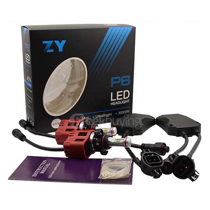 P6 Philips Chips 45W 4500lm LED Car Headlight H16 6000K LED Car Headbulb Conversion Kit