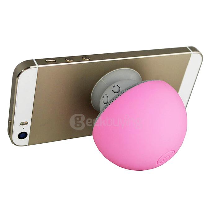 Portable Creative Mushroom Style Mini Bluetooth Speaker - Pink