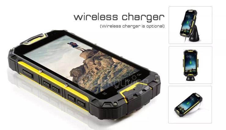 VCHOK M8 4G LTE 4.5inch IP68 Waterproof Rugged Phone Android 5.1 2GB 16GB MT6735 Quad Core Smartphone 13.0MP 3000mAh - Yellow