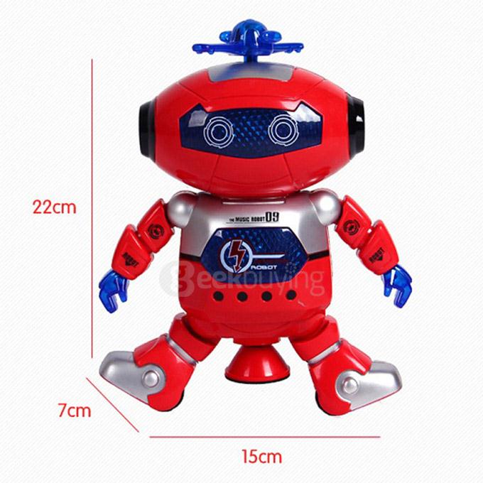 LZ444-3 Intelligent Electric Space Robot Multicolor Cool Dancing IR Robot Toy