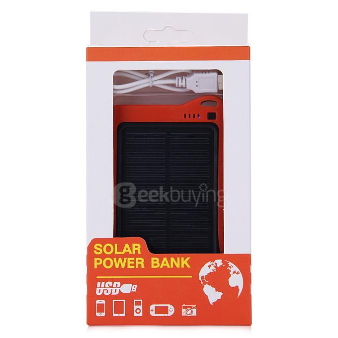 12000mAh Solar Power Bank Solar Powered External Backup Battery