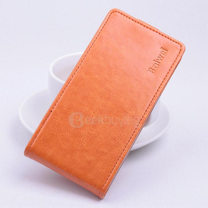 Protective Hard Cover Flip Stand Leather Case for CUBOT X17 Smartphone - Orange