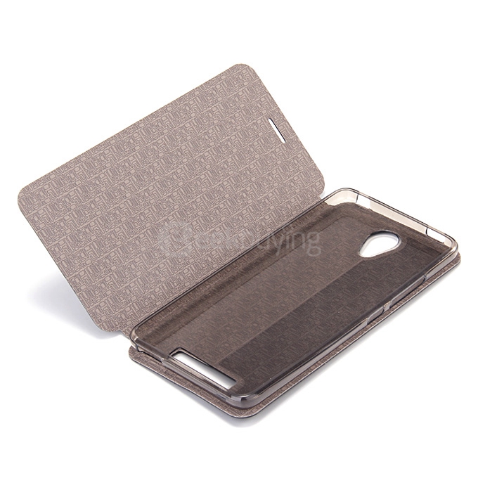 Original MOFI Rui Series Ultra-Thin Flip Leather Stand Cover Case for Xiaomi Redmi Note 2 - Black