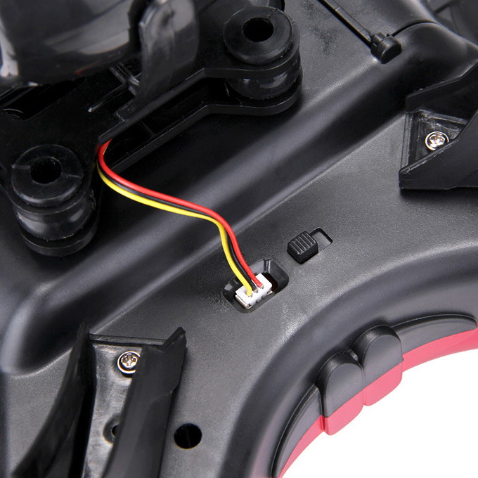 JJRC H25G 720P FPV Video Playback 2.4Ghz 4CH 3D Tumbling CF Mode LED Control Mode 2 RC Quadcopter RTF - Red