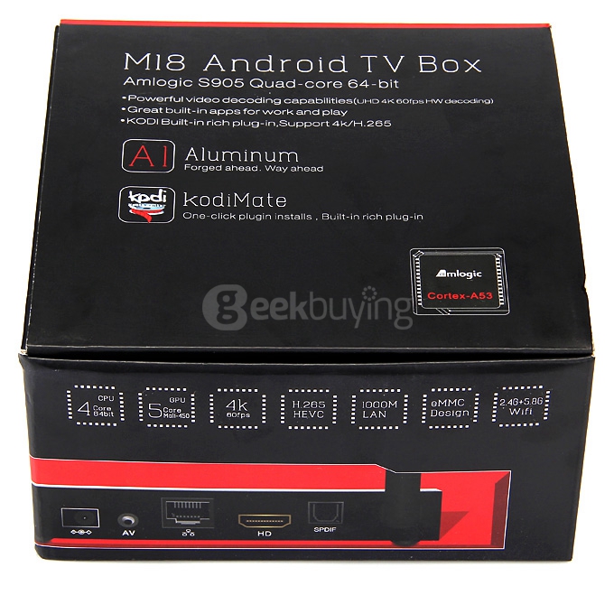 Beelink M18 Amlogic S905 4K 2G/16G TV BOX 2.4G/5G Dual Band WIFI 1000M LAN Bluetooth4.0 HDMI2.0 H.265 Miracast DLNA