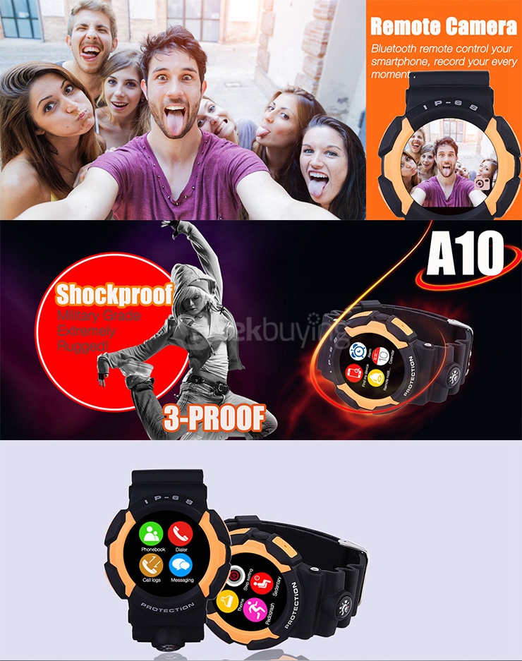 NO.1 A10 Bluetooth Outdoor Smart Watch MTK2502 1.22