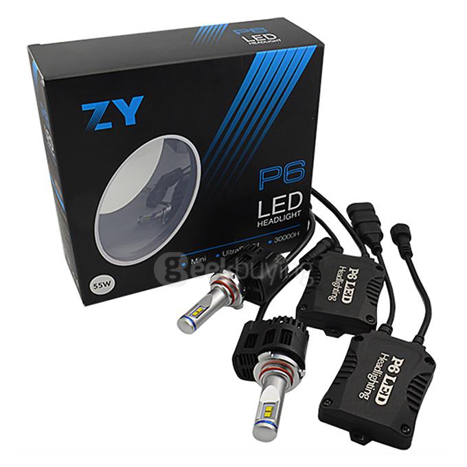 P6 Philips Chips 55W 4500lm LED Car Headlight HB3 6000K LED Car Headbulb Conversion Kit