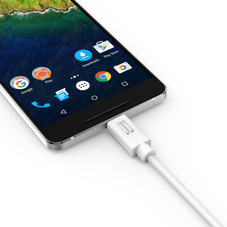 Tronsmart [2 Pack] USB2.0 3.3ft/1M *2 Type-C Male to Male Sync & Charging Cable for Google Nexus 5X / 6P Google Pixel Google Pixel XL LG G5 HTC 10 Lumia 950  - Black+White