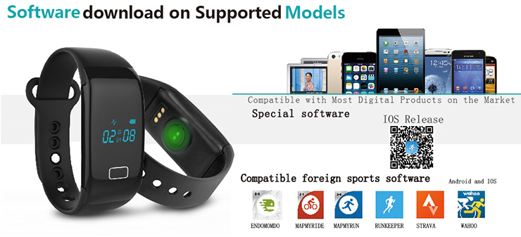 Makibes JW018 BT4.0 Smartband Wristband with Heart Rate Monitor Activity Tracker for IOS & Android - Black