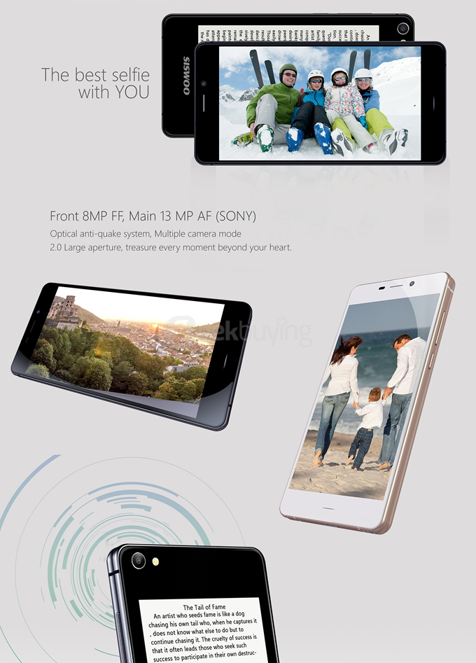 SISWOO Darkmoon R9 Dual Screen Front 5.2 inch Back 4.7 inch 3GB RAM 32GB ROM MTK6752 Octa Core 4G Smartphone - Black