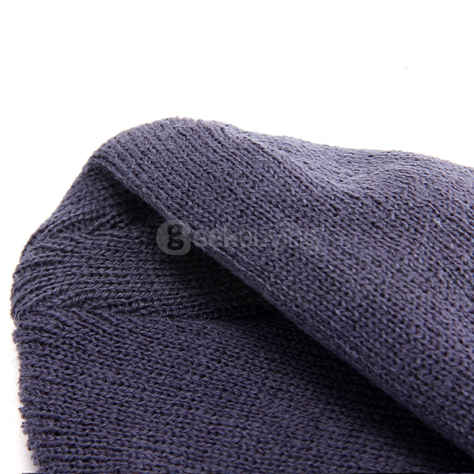 Unisex Winter Wireless Bluetooth Knit Hat Music Cap Beanie Hat Support Hands-free Phone Call - Light Blue
