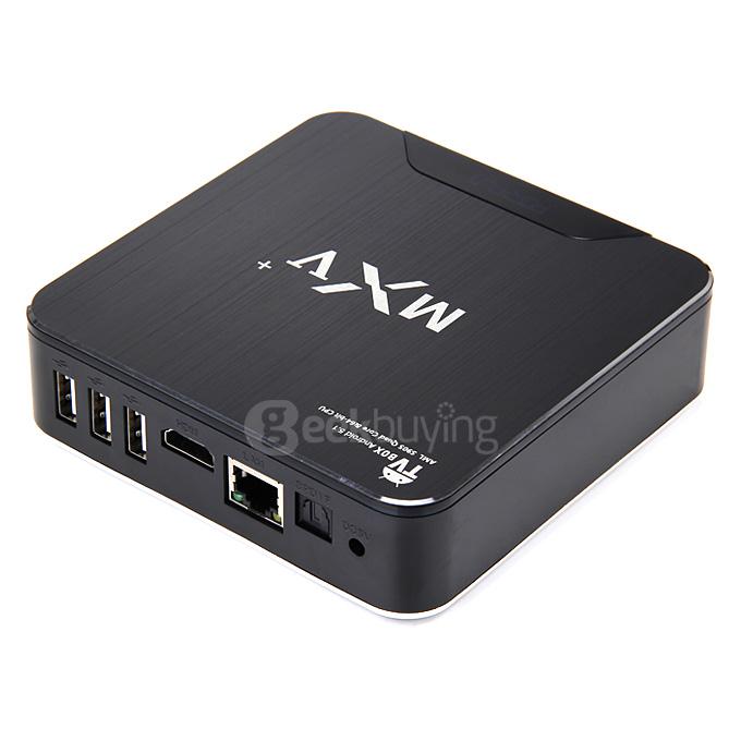 MXV+ Amlogic S905 TV BOX 1G/8G 802.11b/g/n Gigabit LAN Bluetooth4.0 KODI LED HDMI 2060P DLNA 3D