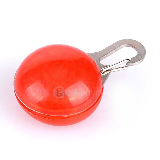 LED Luminous Dog Pendant 3-Block Switch Flash Dog Pendant Dog Tag - Red