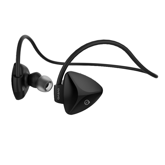 OVEVO SH03B Wireless Stereo BT4.0 Sport Headphone Capacitive MIC Waterproof Dustproof Shockproof - Black
