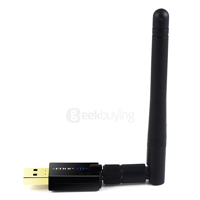 EDUP EP-MS1559 802.11b/g/n 300Mbps Wireless USB Adapter WiFi Network Card Support AP - Black