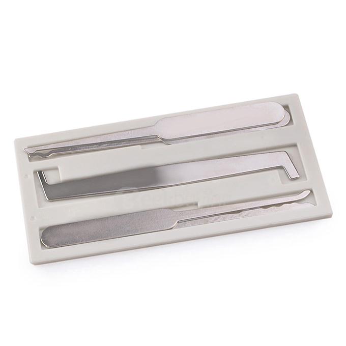 Durable & Portable 5 in 1 Card Lock Tool Locksmith Tools Padlock - White + Blue