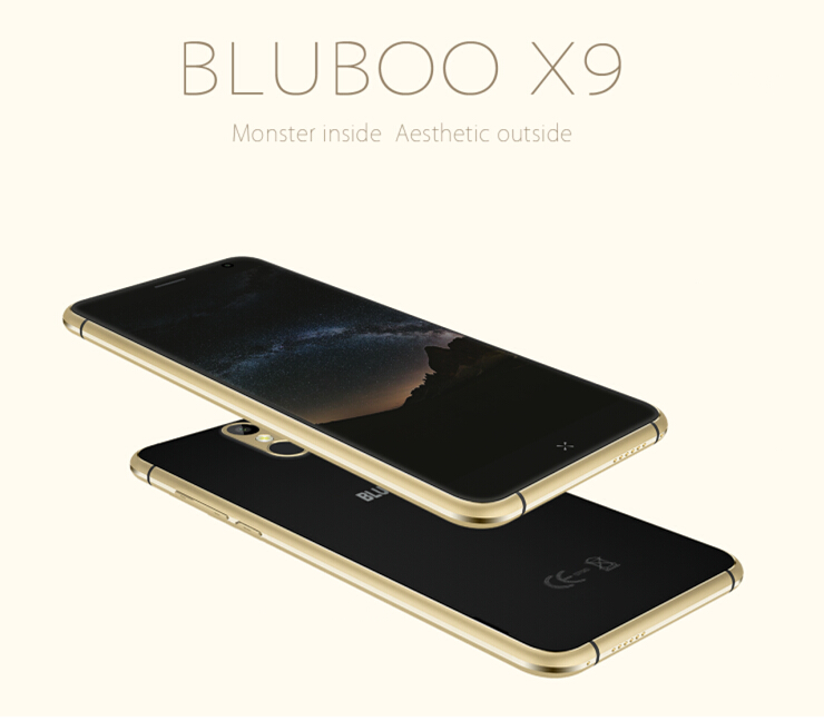 BLUBOO X9 4G LTE 5.0inch FHD Android 5.1 3GB 16GB Smartphone 64bit MTK6753 Octa Core Fingerprint Scanner - Golden Edge