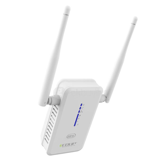 EDUP EP-AC2931 802.11AC 750Mbps 2.4GHz / 5.8GHz Dual Bands Wireless Repeater AP WiFi Repeater - White